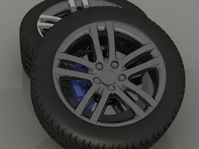 Car tyre model 3D model