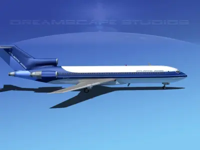 Boeing 727-200 Atlantic Air 3D model