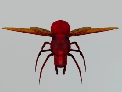 Horned Ant Low-poly 3D model