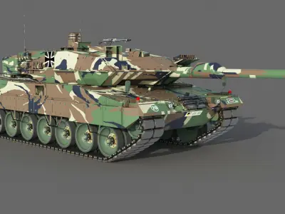 Tank leopard  2 a 6 3D model