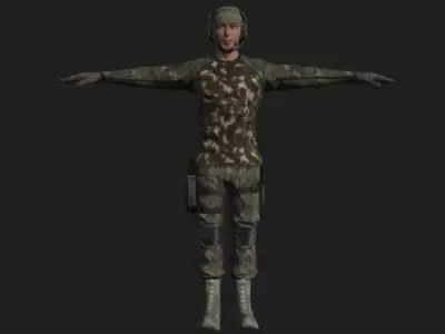 Commandos Pack 9 Military Commando Characters 3D model