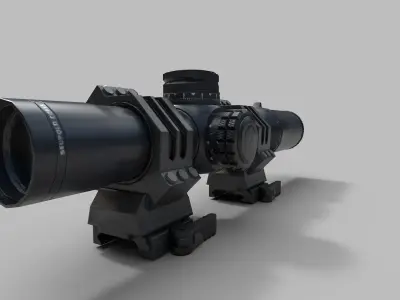 CQBSS sight Low-poly 3D model