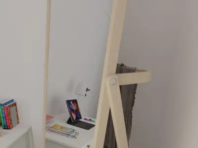 Stand Mirror IKEA IKORNNES Free 3D model