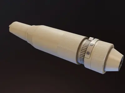 PBS4 Suppressor Low-poly 3D model