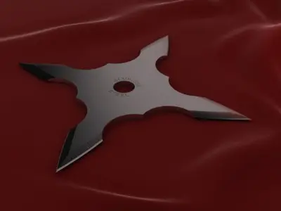4 Point Shuriken 3D model