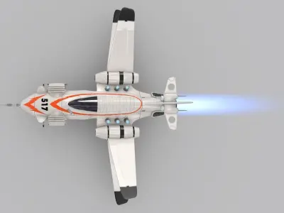 The Shark Rider 2 Flash Jet 517   3D model