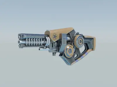Sci-Fi Shotgun - Tiny Shooter Low-poly 3D model