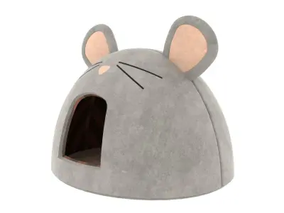 Mouse Meow Hut Cat Hut Cat Tent Gray 3D model