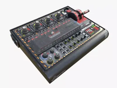 SCI-FI CONTROL PANEL  Low-poly 3D model