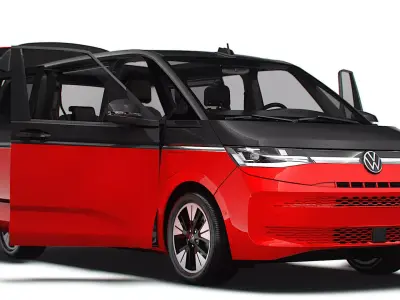 VW T7 Multivan Long HQ Interior 2025 3D model