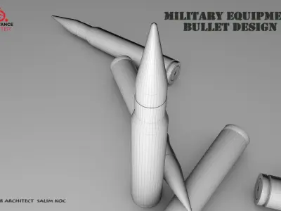BULLET DESIGN Low-poly 3D model