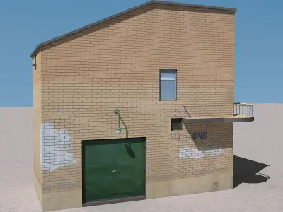 Building Lowpoly Low-poly 3D model