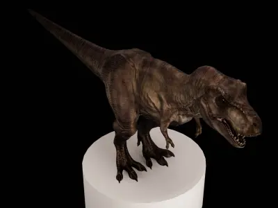 Rigged Tyrannosaurus Rex 3D Model 3D model