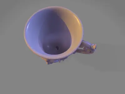 Gothic Cat Chalice Mug 3D print model