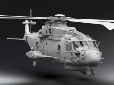 Merlin Mk2 Scale model 3D print model