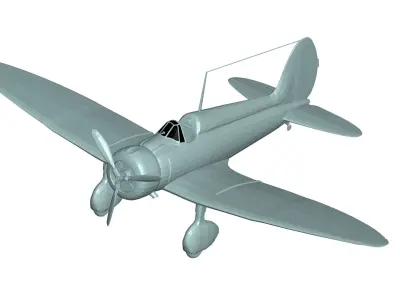 Mitsubishi A5M 3D model