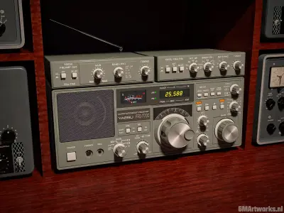 Yaesu FRG-7700 receiver 3D model