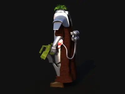 Futuristic Soldier version 2 3D model