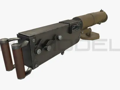 German MG 0815 Gun PBR Free 3D model