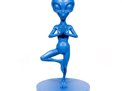 Yoga Alien 3D print model