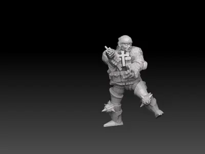 Combat Monk Cadre Megapack 3D print model