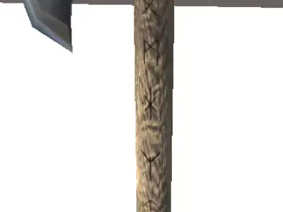 VikingAxe Amazing Lowpoly Axe Free low-poly 3D model