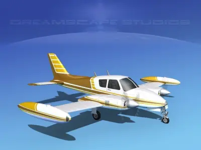 Cessna 310 V07 3D model