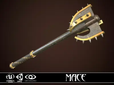 Mace 12 Low-poly 3D model