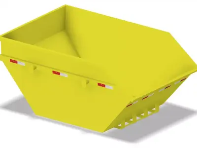 Industrial dumpster 3D model