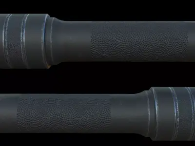 Silencer rifle Low-poly 3D model