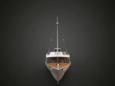 Fishing Tourish ship 3D model