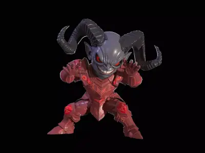 ChibiDemon7Pack1 Low-poly 3D model