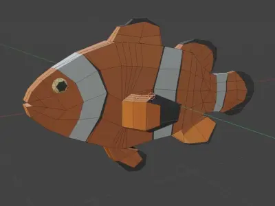 Fish pack - Pack de peces - Lowpoly Low-poly 3D model
