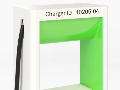 Electric Vehicle Charging Station Electrify America Part 2 3D model