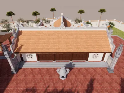 Sacred Ritual  - Temple Thuy Tru Free 3D model