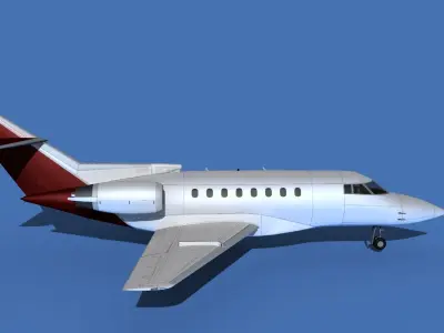 Hawker Siddley 1000 V07 3D model