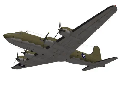 Douglas C-54 Skymaster 3D model