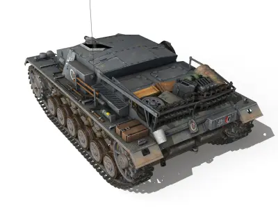StuG III - Ausf D - StuG Abt 189 3D model