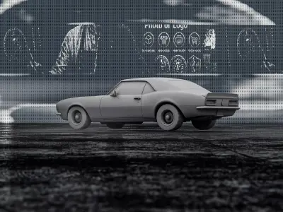 Chevrolet Camaro SS 1967 3D Printable Car Model RoZ 3D print model