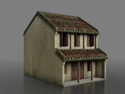 Hoi An Ancient House Pack Low-poly 3D model
