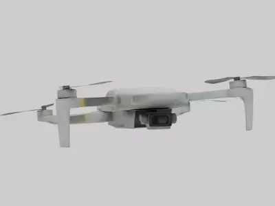 Low Poly Drone DJi Mavic mini Low-poly 3D model