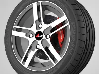 Wheel 4go PDW583 3D model
