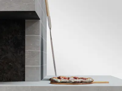 Pizza Oven Set01 3D model