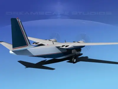 Rockwell Aero Commander 560 V17 3D model