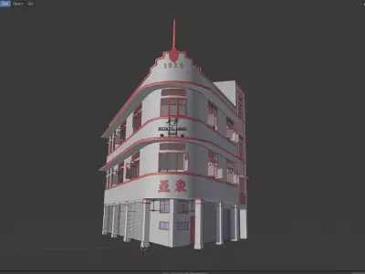 potato head restaurant Singapore Low-poly 3D model