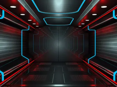 Sci Fi Interior 3D model 93