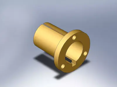 bushing gold - plated part Free 3D model