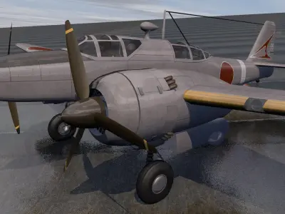 Kawasaki Ki-102B Otsu - aka Randy 3D model