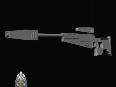 Mandalorian Gar Saxon Mauldalorian Blaster 3D DIGITAL DOWNLOAD 3D print model