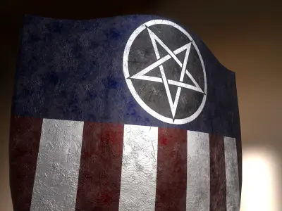 Captain America Revenger Shield Low-poly 3D model
